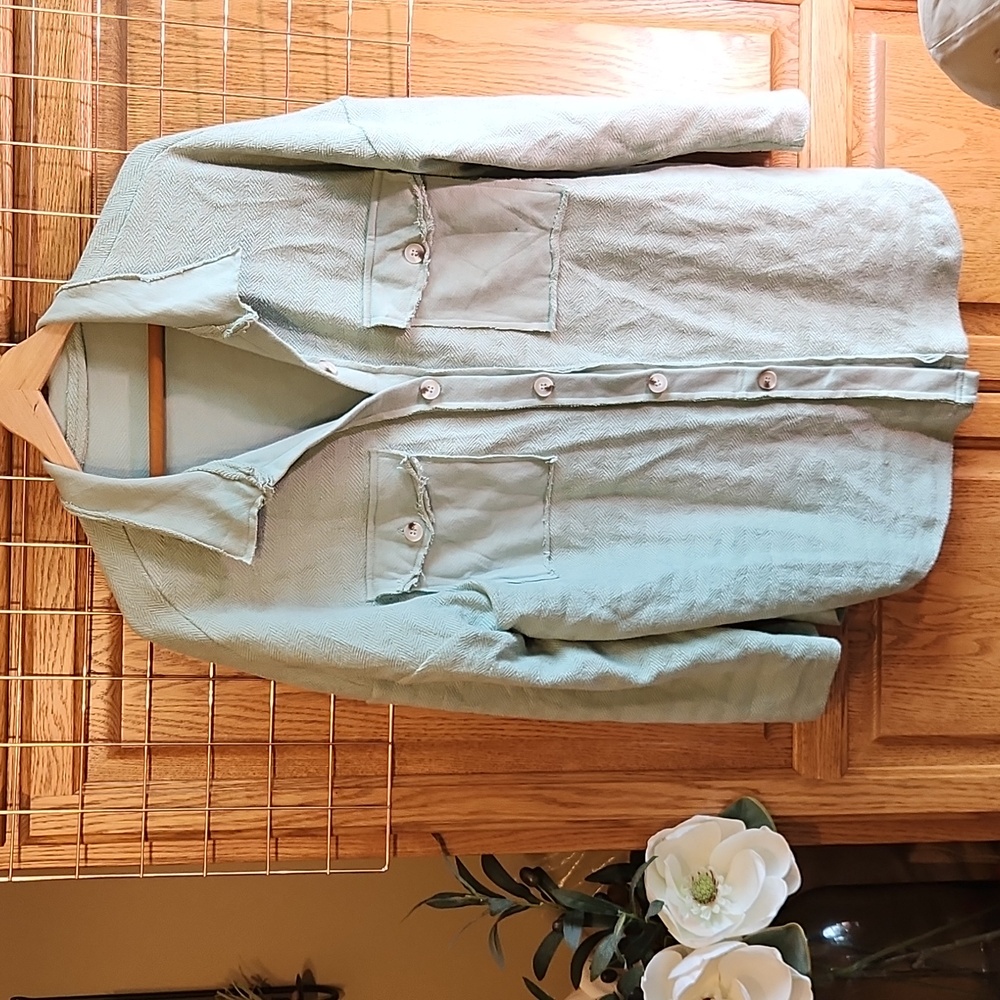 Mint Green Jacket, Size XL - Picture 2 of 8